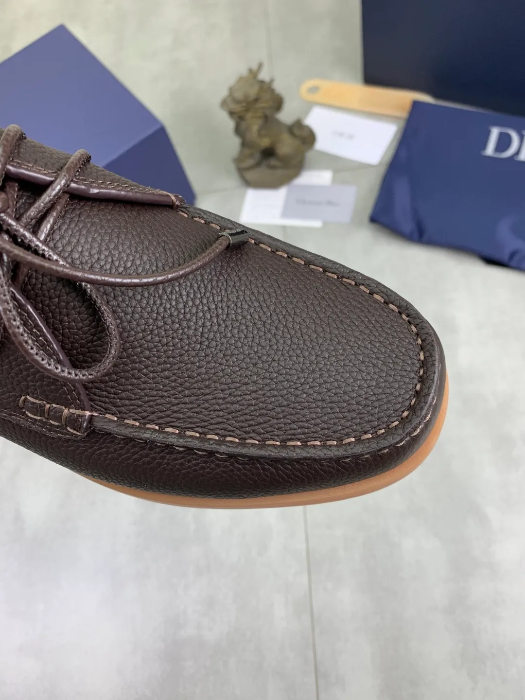 Men's Men's Shoes 💰P580 New Niuli💰High Version 💎💎💎Dior Original! Top Italian purchasing agent! Men's high-top business casual leather shoes, original imported calfskin upper, oiled edges, ultimate texture, gentleman style, imported cowhide lining inside, top-quality original Italian rubber outsole, first-class workmanship, top quality! Size: 39-44 (45 customized)